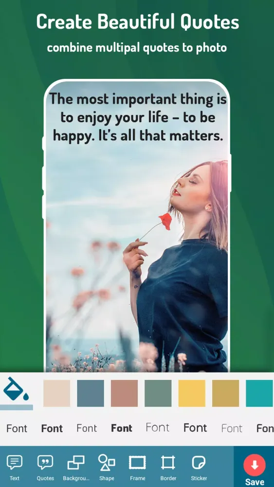 Quotes Creator - Quotes Writer Screenshots