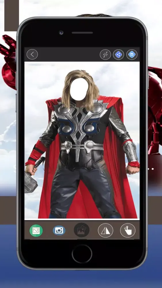 Superhero Man Photo Suit,Face Changer Ekran Görüntüleri