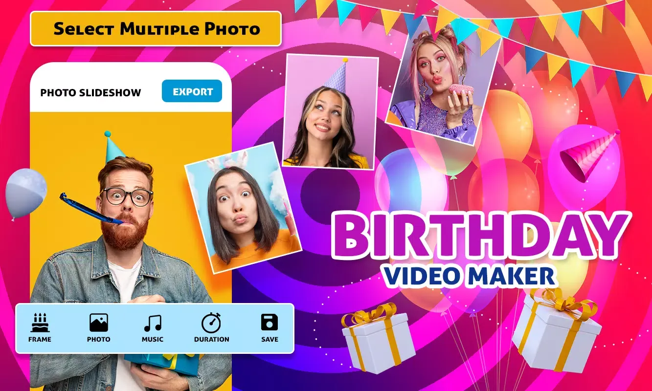Birthday Video Maker 2025 Screenshots