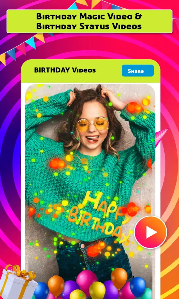 Birthday Video Maker 2025 Screenshots