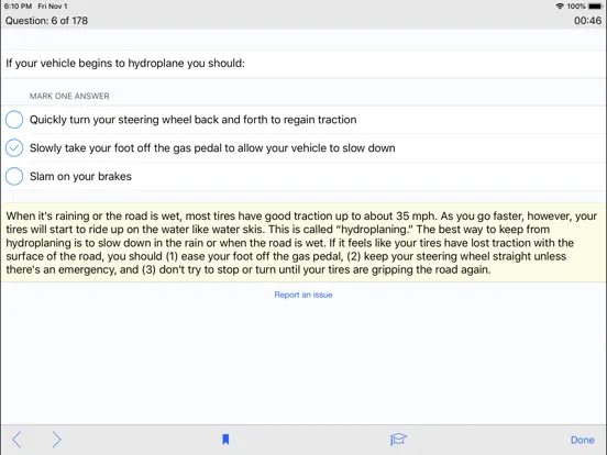 Capturas de tela do Arizona DMV Test Prep iPad 