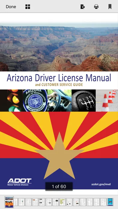 Capturas de tela do Arizona DMV Test Prep