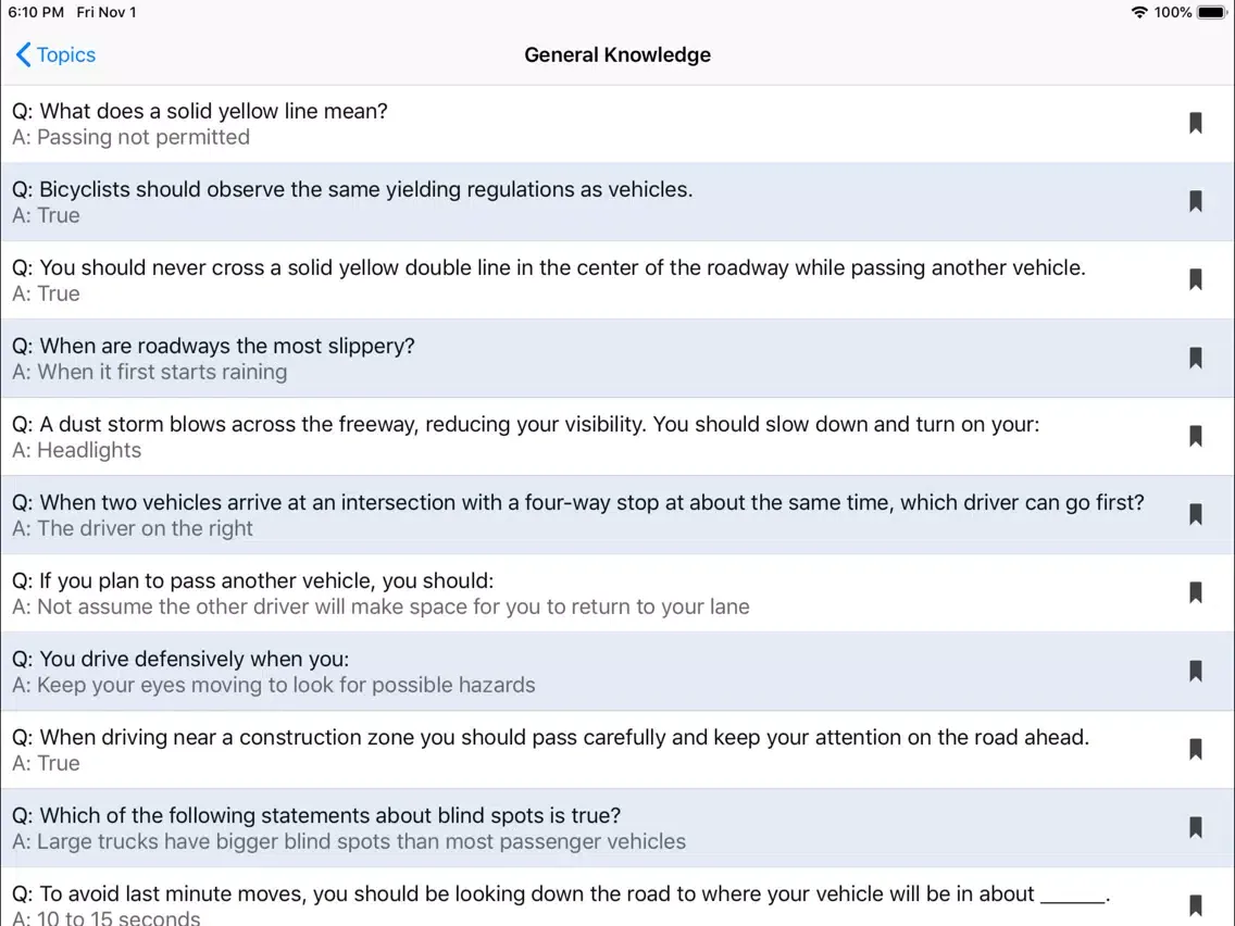 Zrzuty ekranu Hawaii DMV Test Prep iPad 