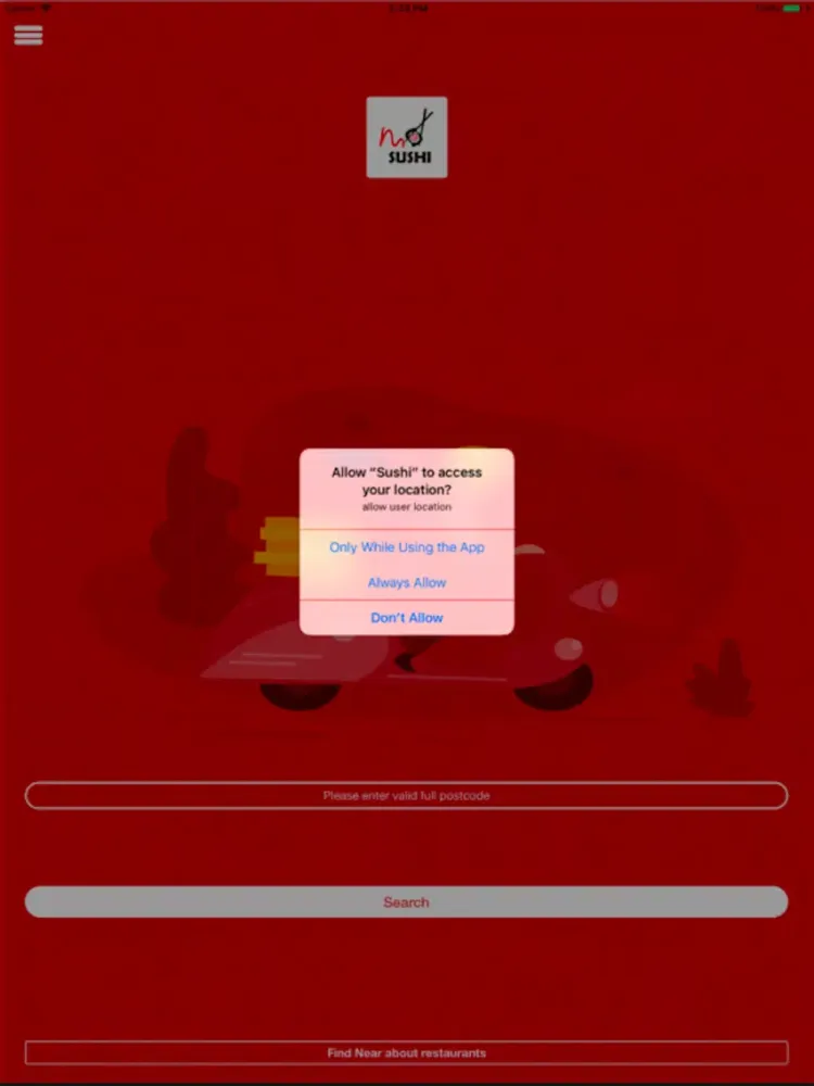Скриншоты Sushi online food order iPad 