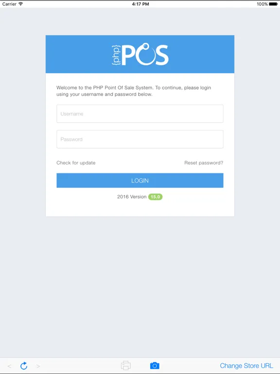 PHP Point Of Sale iPad স্ক্রিনশট