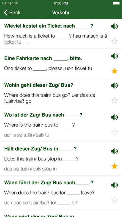 English phrasebook Screenshots