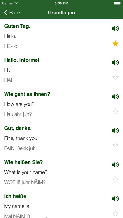 English phrasebook Screenshots