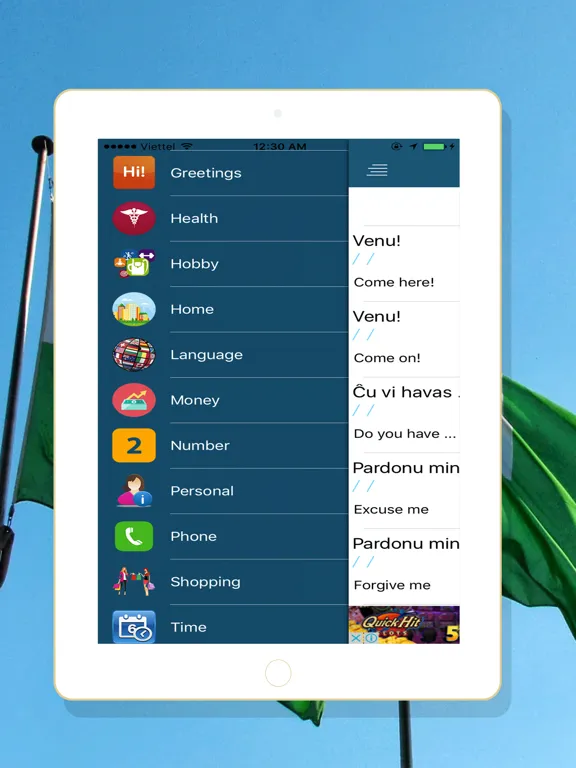 Communicate Esperanto iPad 应用截图