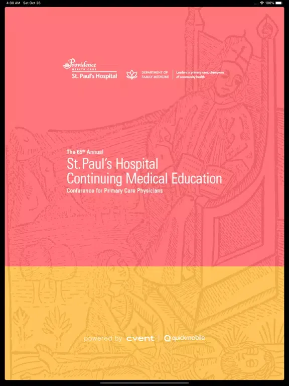 Tangkapan layar SPH CME Conference 2019 iPad 