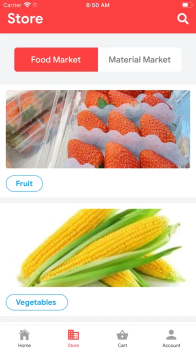 Tangkapan skrin Fresh Market App