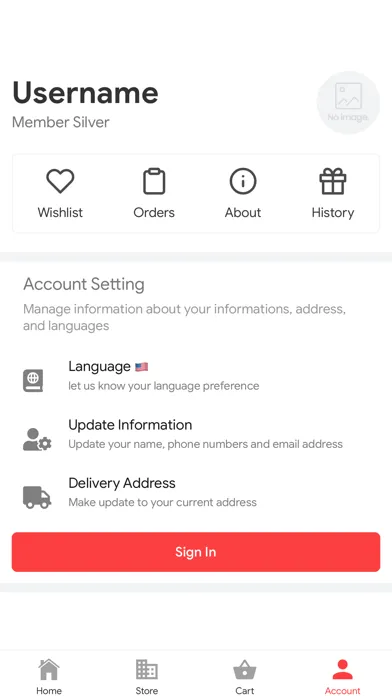 Tangkapan skrin Fresh Market App