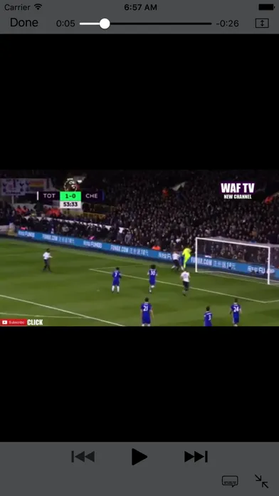 Capturas de tela do Football Highlight