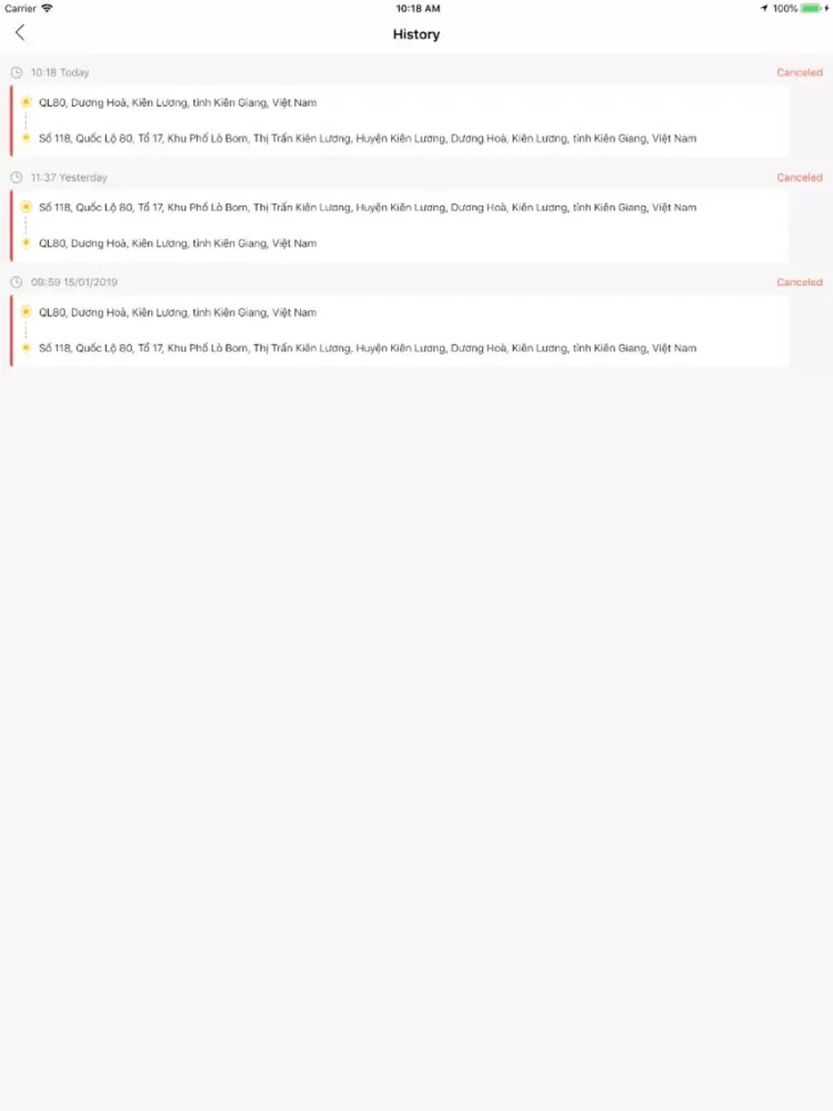 Taxi Phú Cường iPad  Screenshots