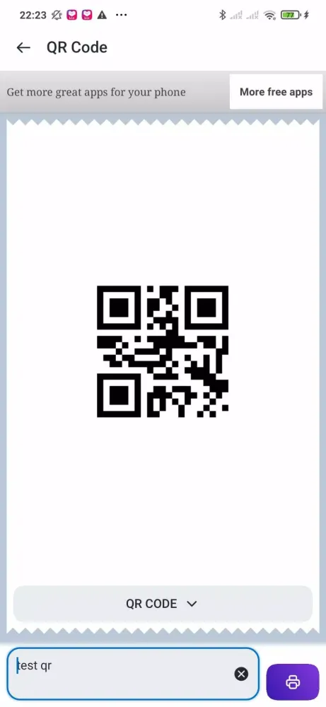 Tangkapan layar POS Printer–thermal print app