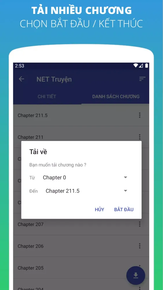 Tangkapan layar NET Truyện