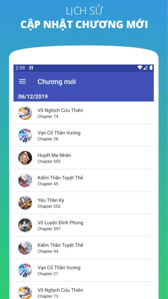 Tangkapan layar NET Truyện