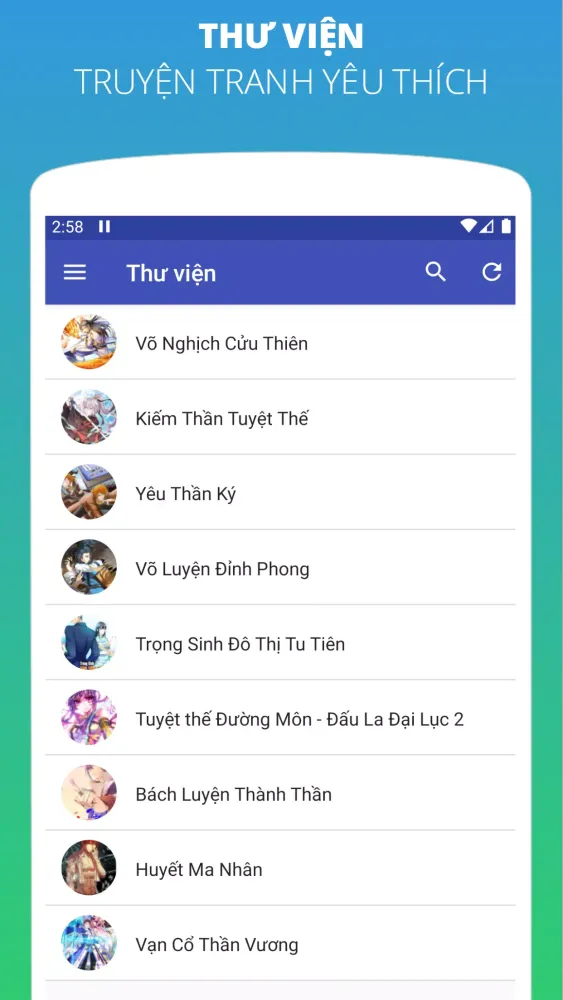 Tangkapan layar NET Truyện