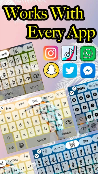 Screenshot di Keyboard Fonts & Background