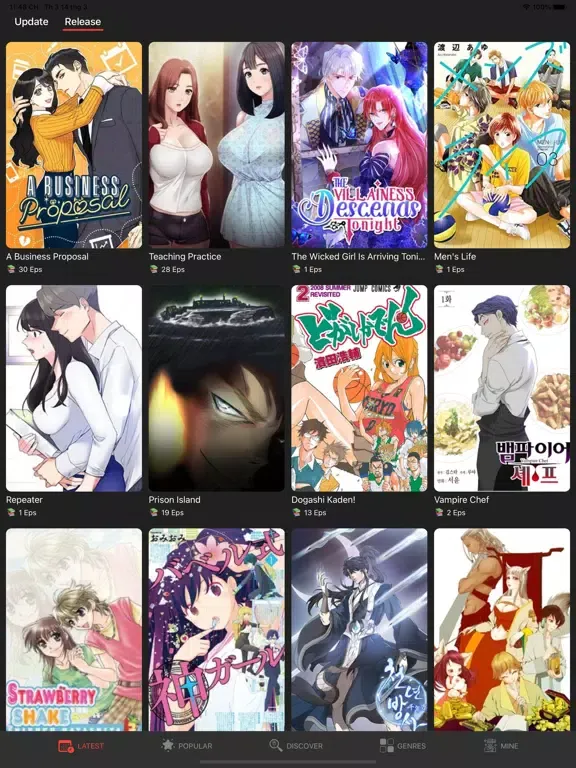 Скриншоты MANGA READER - WEBTOON COMICS iPad 