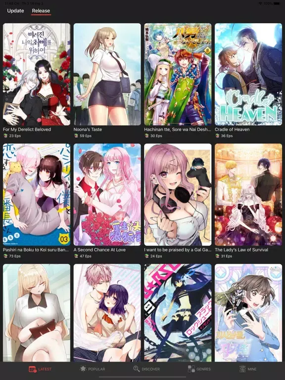 Скриншоты MANGA READER - WEBTOON COMICS iPad 