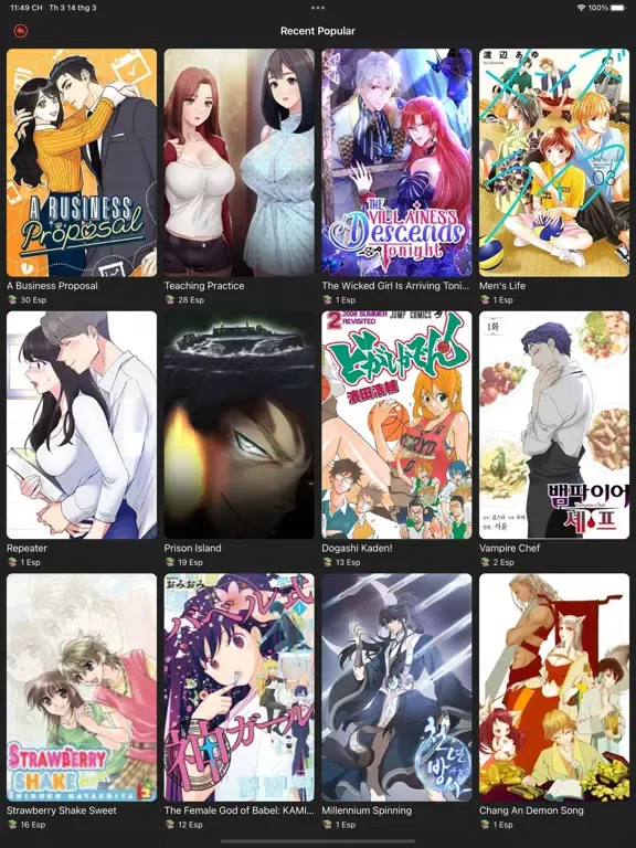 Скриншоты MANGA READER - WEBTOON COMICS iPad 