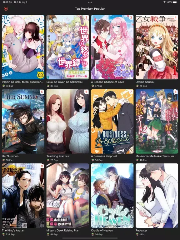 Скриншоты MANGA READER - WEBTOON COMICS iPad 