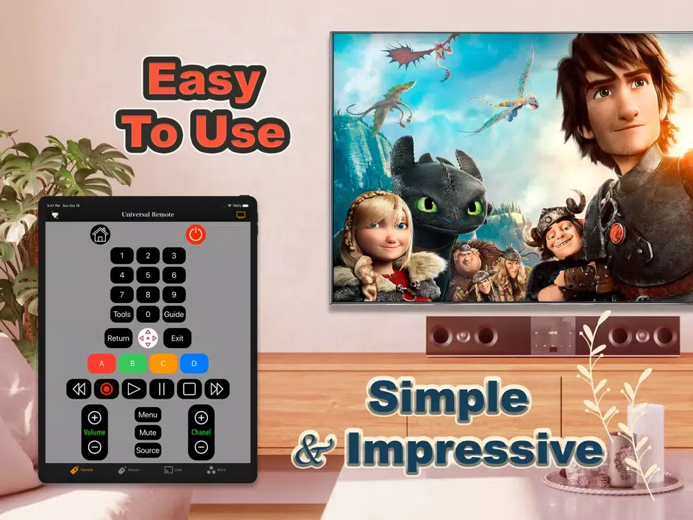 Universal remote control TV iPad  स्क्रीनशॉट