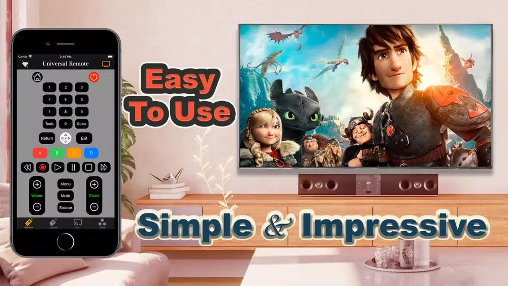 Universal remote control TV स्क्रीनशॉट