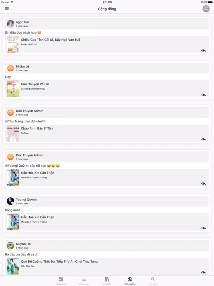 صور Đọc Truyện Online - Offline iPad 