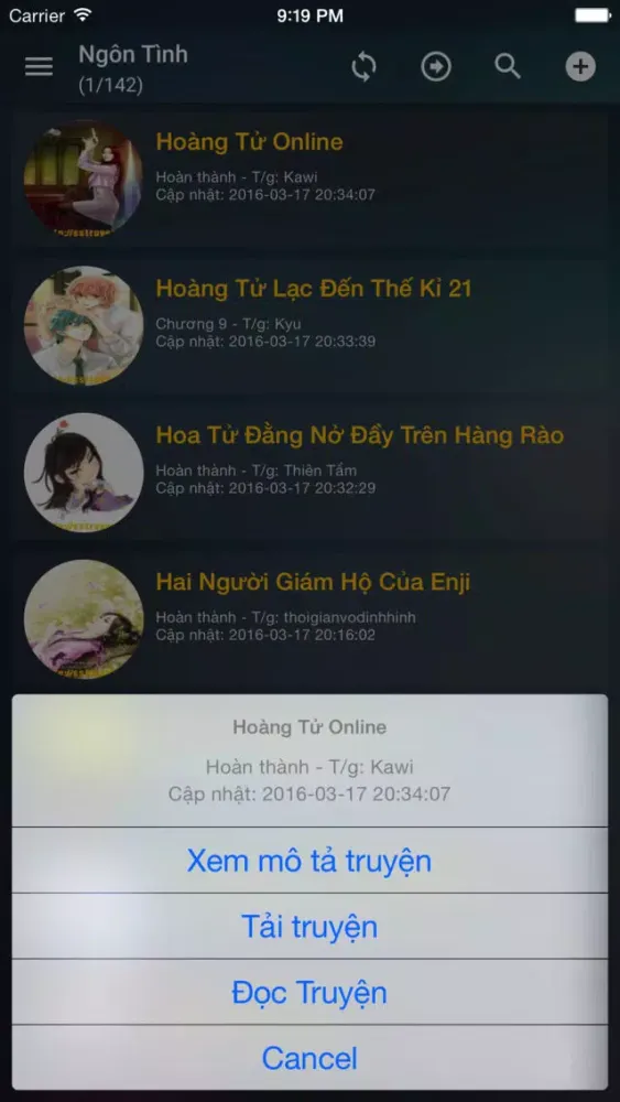 Zrzuty ekranu Đọc Truyện Ngôn Tình - Tiểu Thuyết online-offline