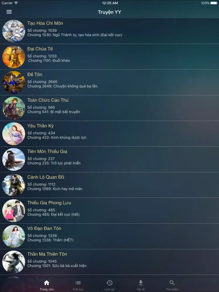Truyện YY - truyenyy - Doc truyen online offline iPad  Screenshots
