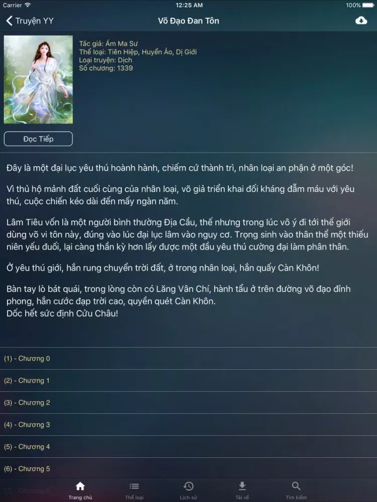 Truyện YY - truyenyy - Doc truyen online offline iPad  Screenshots