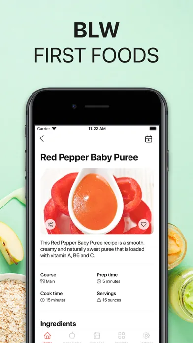 Captures d'écran de BLW Meals: Baby Led Weaning