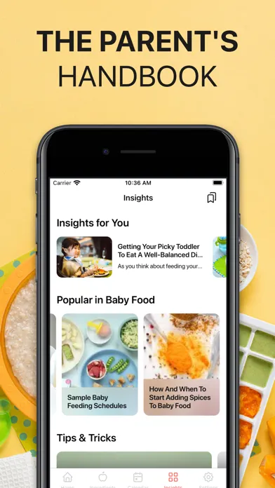 Captures d'écran de BLW Meals: Baby Led Weaning