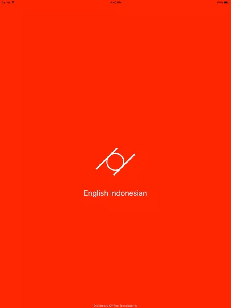 Tangkapan skrin (English Indonesian Dict) iPad 