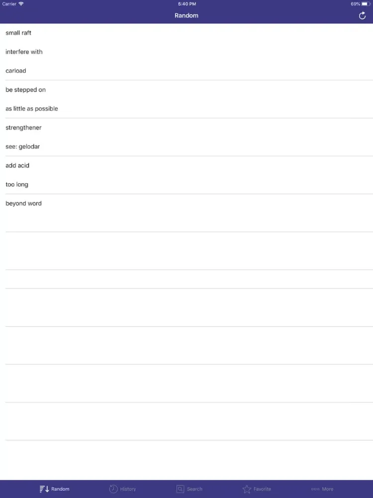 Tangkapan skrin (English Indonesian Dict) iPad 