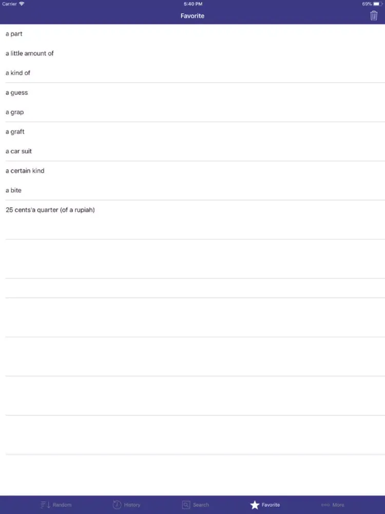 Tangkapan skrin (English Indonesian Dict) iPad 