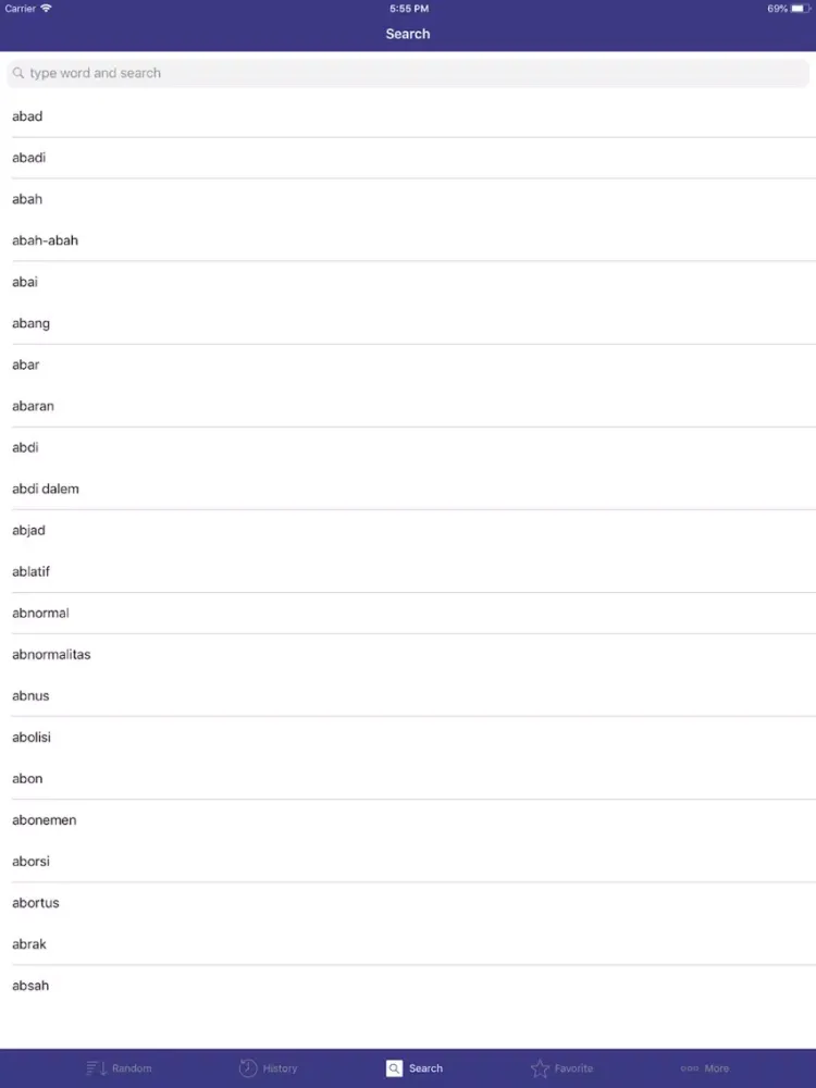 Ảnh chụp màn hình của (Indonesian English Dict) iPad 