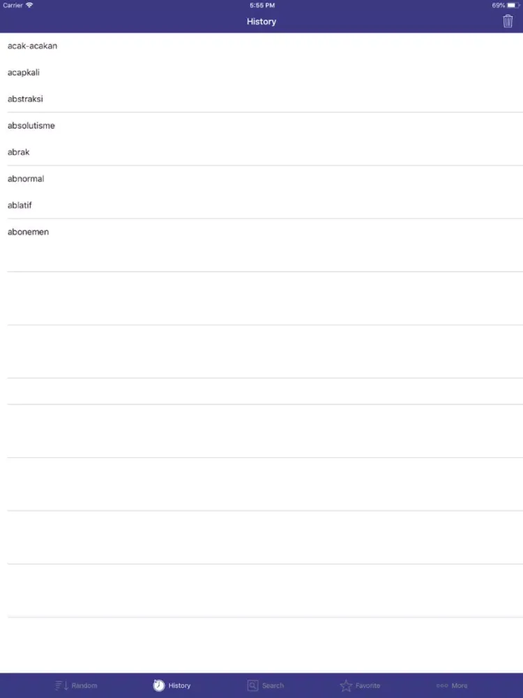 Ảnh chụp màn hình của (Indonesian English Dict) iPad 