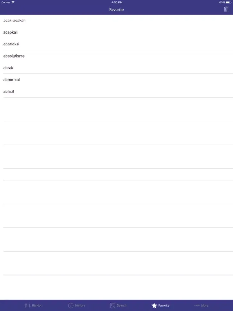 Ảnh chụp màn hình của (Indonesian English Dict) iPad 