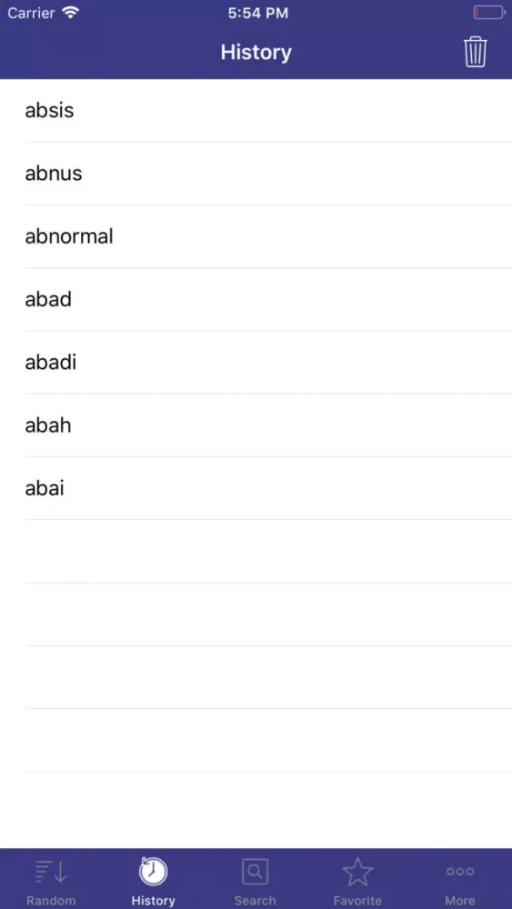 Ảnh chụp màn hình của (Indonesian English Dict)