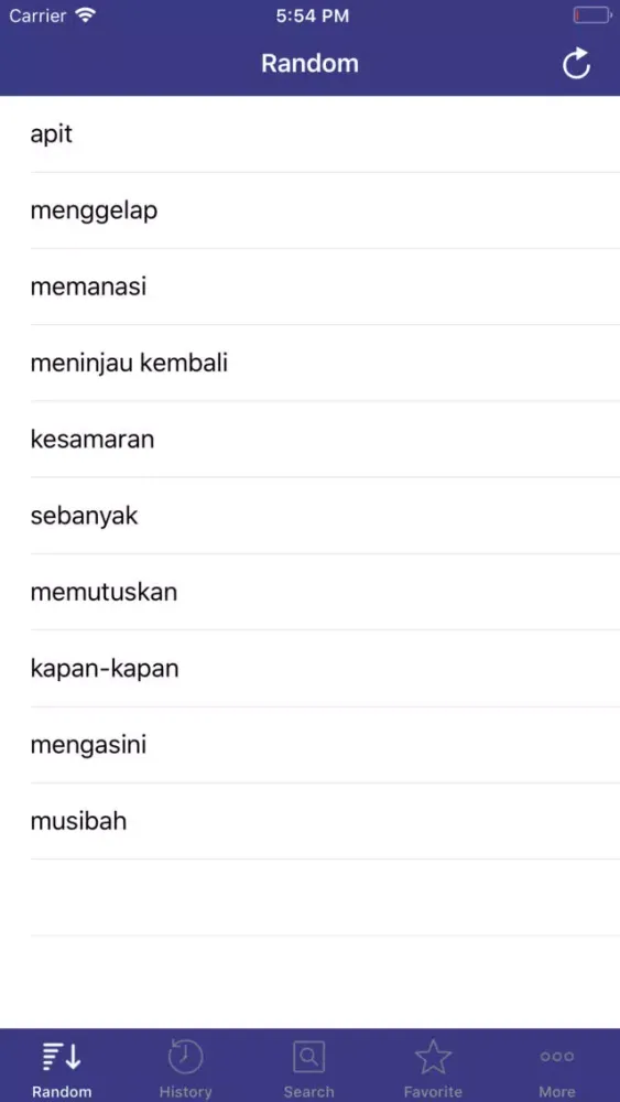 Ảnh chụp màn hình của (Indonesian English Dict)