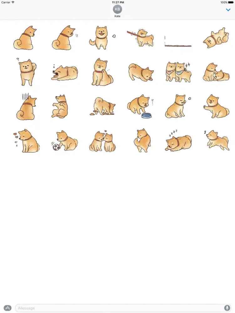 A Cute Shiba Inu Stickers iPad  स्क्रीनशॉट
