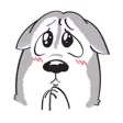 A Funny Husky Dog Stickers
