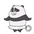 Always Smiling Panda Stickers