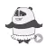 Always Smiling Panda Stickers
