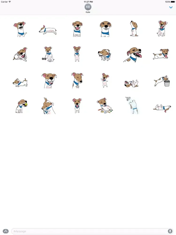 Bailey The Dog Stickers iPad 应用截图