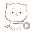 Big Face Cat Animated Stickers