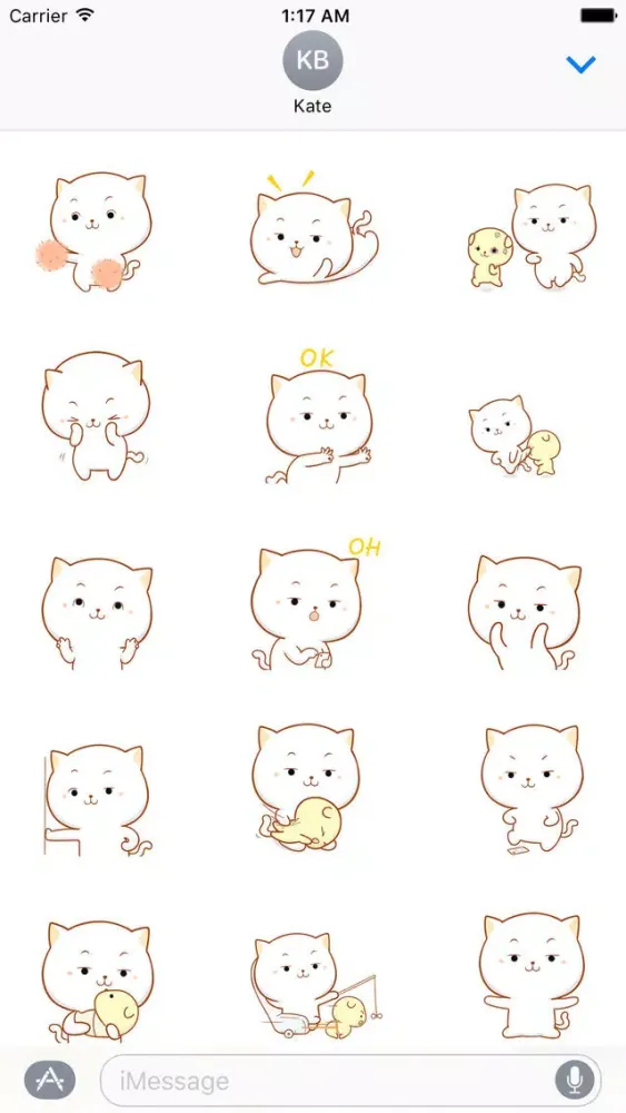 Скриншоты Big Face Cat Animated Stickers
