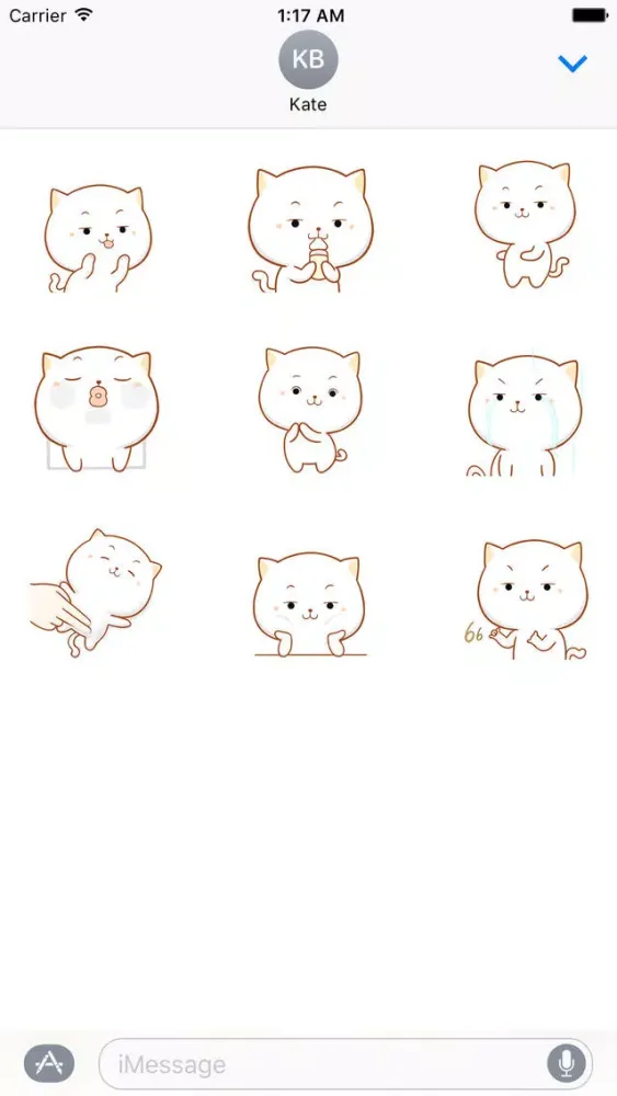 Скриншоты Big Face Cat Animated Stickers